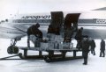 Выгрузка оборудования из Ил-18, 1986